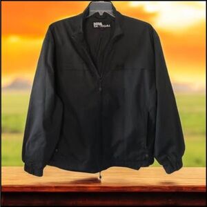 NRA Tactical Conceal Carry Black Windbreaker Jacket Mens Large
